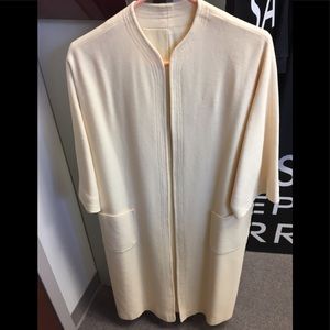 Winter white top coat